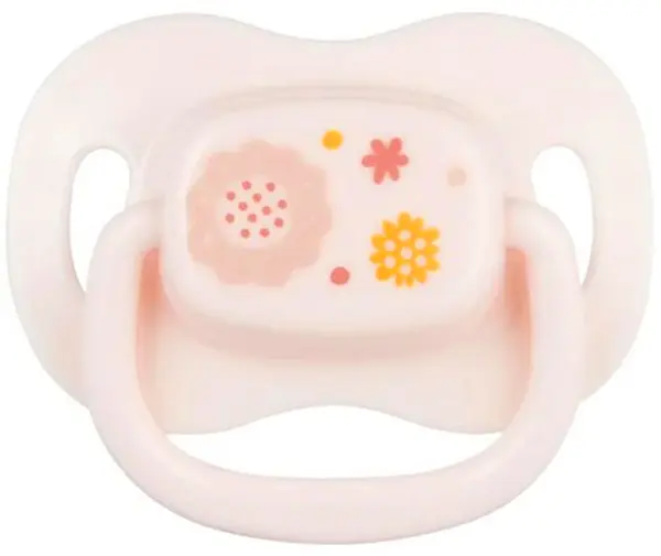 Suzetă din silicon Canpol - Newborn Baby, 6-18 luni, floare