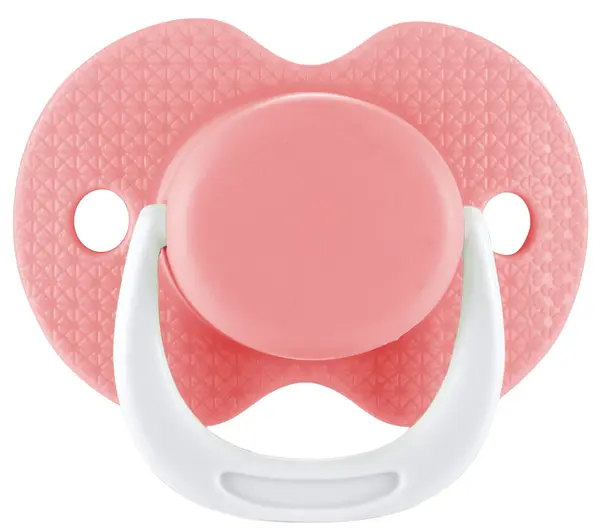 Suzetă din silicon cu capac Lorelli - 0 luni+, Shell Pink