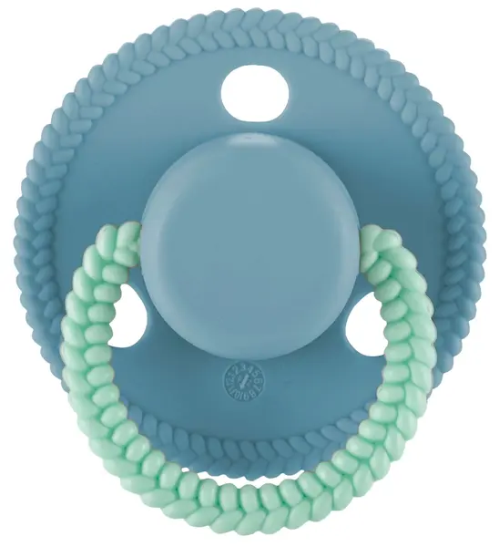 Suzetă din silicon cu capac Lorelli - Circle, 0 luni+, Blue