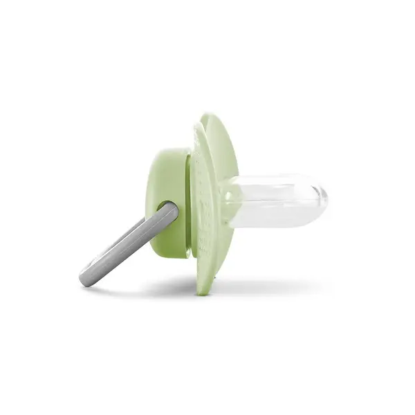 Suzeta din silicon moale cu capac 0 luni+ Fresh Green