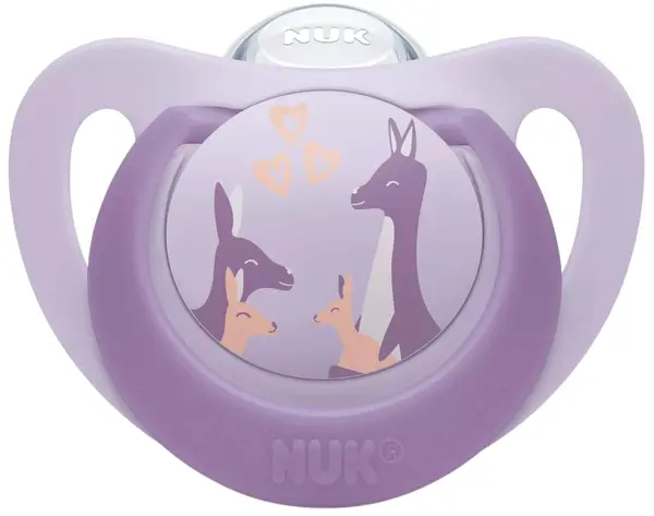 Suzetă din silicon NUK First Choice - 6-18 luni, cangur
