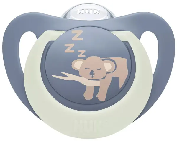 Suzetă din silicon NUK First Choice - Night, 6-18 luni, koala