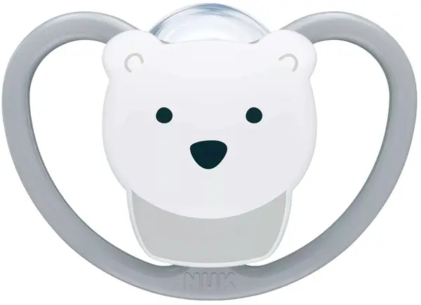 Suzetă din silicon NUK Perfect Match Air - 18 luni+, Urs polar