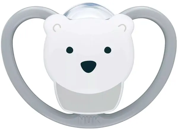 Suzetă din silicon NUK Perfect Match Air - 6-18 luni, Urs polar