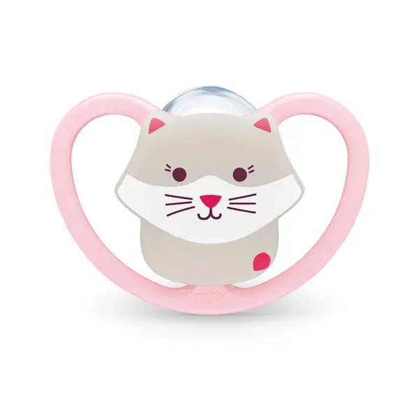 Suzeta NUK Perfect Match Air Silicon Cutie Depozitare Pisica 6-18 luni