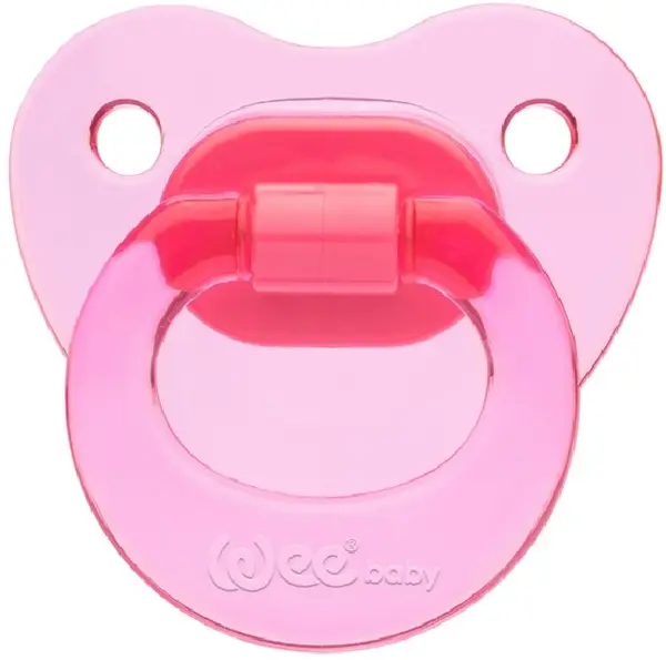 Suzetă ortodontică Wee Baby Candy, 0-6 luni, roz