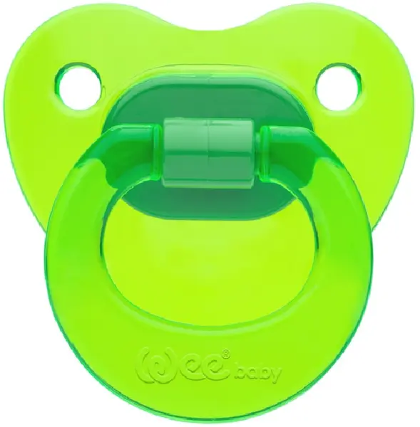 Suzetă ortodontică Wee Baby Candy, 0-6 luni, verde