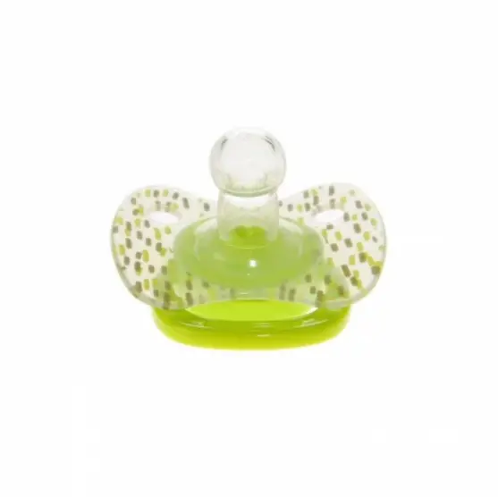 Suzeta silicon rotunda Minut Baby 12+ verde