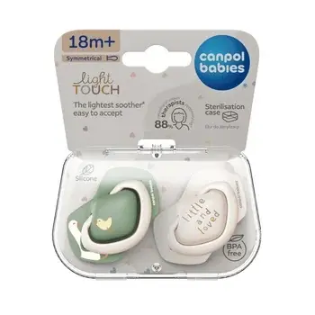 Suzeta simetrica din silicon +18 luni 22/669 – 2 buc, Canpol Babies