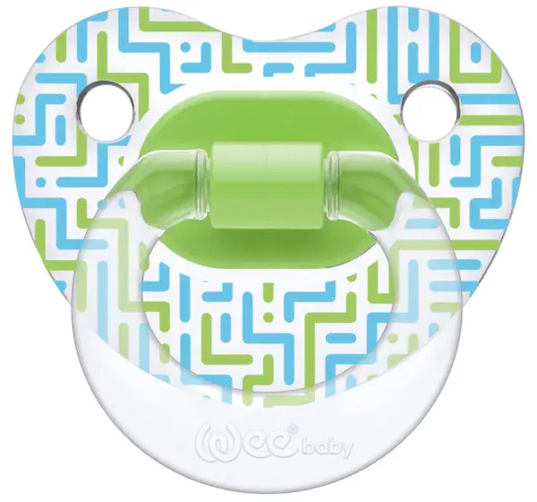 Suzeta Wee Baby Transparent, 18+ luni, verde