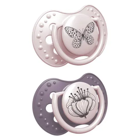Suzete de silicon Lovi - Botanic, 18 luni+, 2 buc