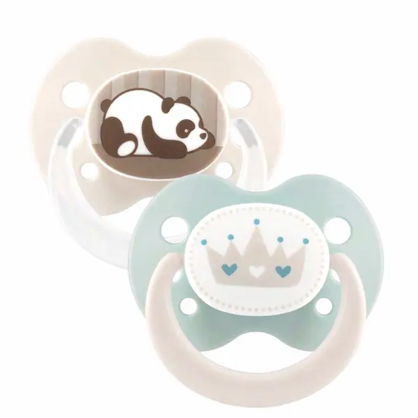 Suzete ortodontice din silicon,decorate, 0-6 luni, 28220, Baby Nova | 2 bucati