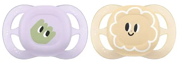 Suzete Philips Avent Ultra Start - 0-2 luni, 2 buc, ochii
