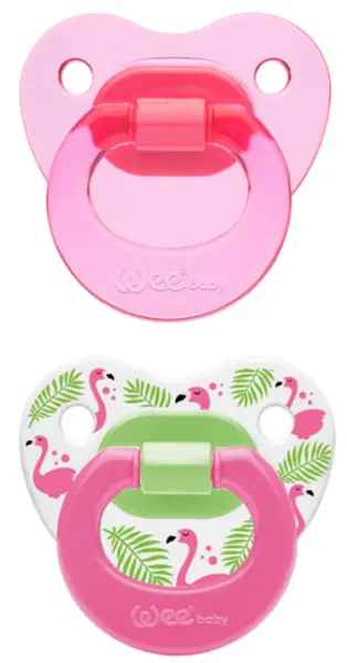 Suzete Wee Baby - 2 bucăți, 18+m, roz