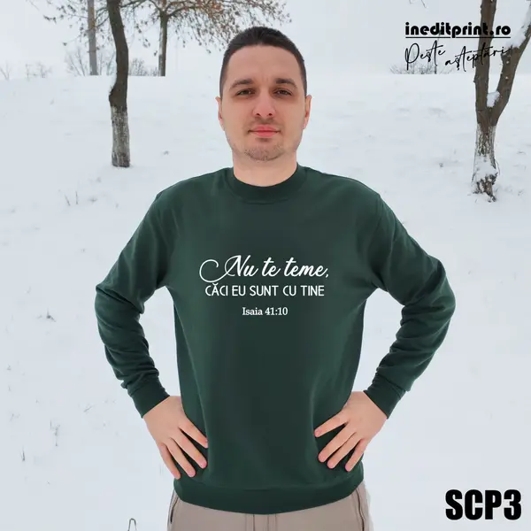 Sweatshirt Isaia 41:10 SCP3 2XL, Verde
