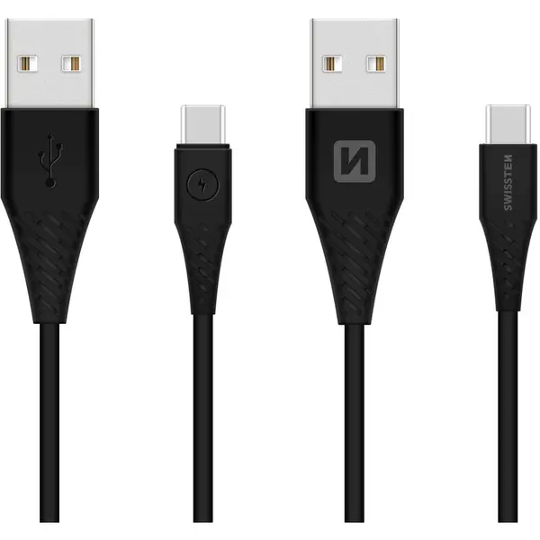 Swissten Cablu de date Swissten USB / USB-C negru 1,5M (7Mm)