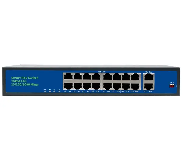 Switch 16 porturi PoE 10/100Mbps 250W, 2 porturi 100/1000Mbps uplink, SW100-16POE250W