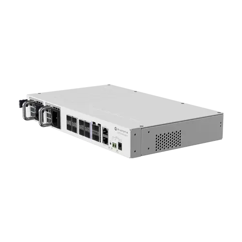 Switch 2 x QSF28 100G, 8 x SFP28 25G, 2 x RJ45 100 Mbps, 802.3bt PoE In, 1U - MikroTik CRS510-8XS-2XQ-IN