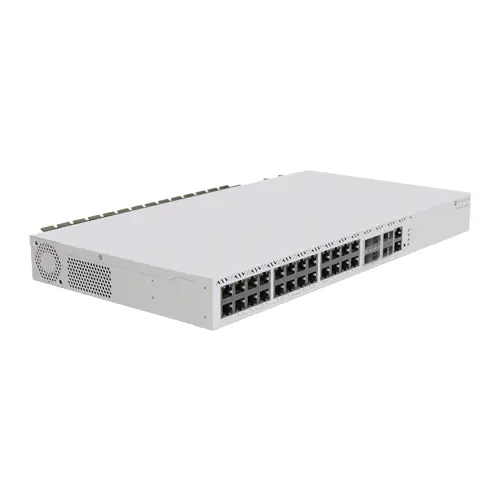 Switch 20 porturi MikroTik RJ45 2.5 Gigabit 2x QSFP+ (2.5Gigabit sau SFP+) - CRS326-4C+20G+2Q+RM