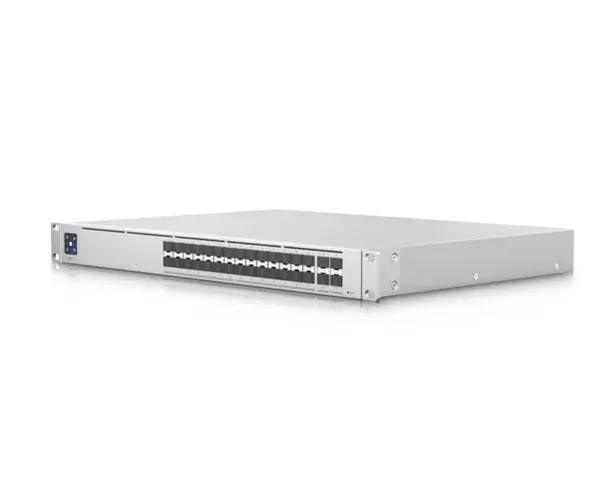 Switch 28 porturi SFP+, 4 porturi SFP28, 10 Gbps, ecran interactiv 1.3 inch, Ubiquiti, USW-PRO-AGGREGATION