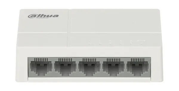 Switch 5 Porturi Dahua, 10/100Mbps, Plug and play, fara management, PFS3005-5ET-L-V2