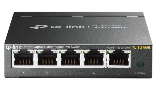 Switch 5 Porturi Gigabit TP-Link TL-SG105E, Plug and Play, carcasa metal