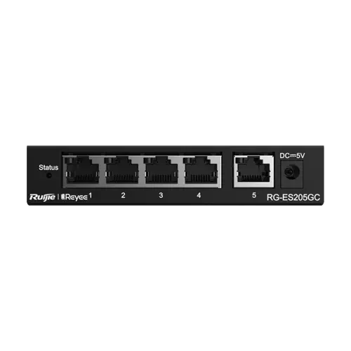 Switch 5 porturi RJ45 Gigabit, L2 Cloud Management - Ruijie RG-ES205GC