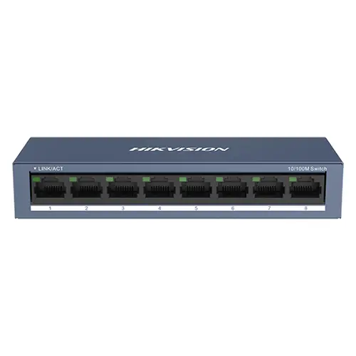 Switch 8 porturi 10/100 Mbps RJ45 - Hikvision DS-3E0108-O