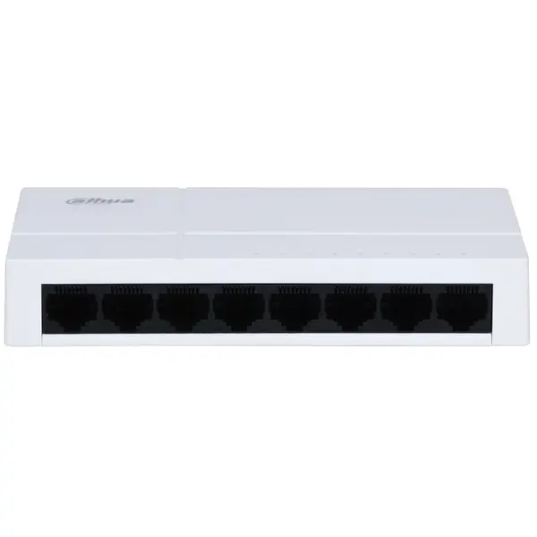 Switch 8 porturi gigabit Eco Series Dahua PFS3008-8GT-L-V2, fara management, plug and play
