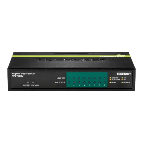 Switch 8 porturi Gigabit PoE- TRENDnet TPE-TG82G