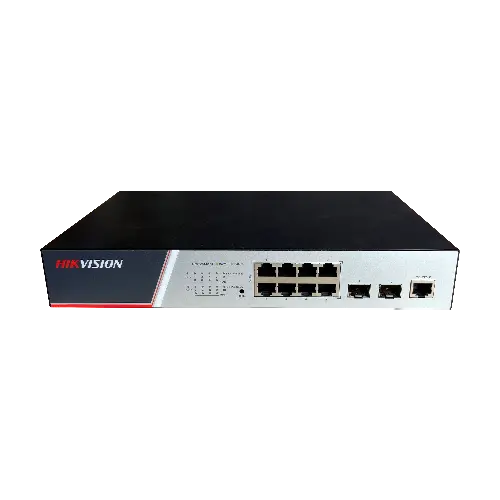 Switch 8 porturi PoE Gigabit, 2 porturi SFP Gigabit, Management - Hikvision DS-3E2510P