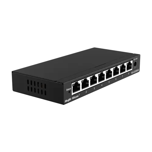 Switch 8 porturi RJ45 Gigabit, L2 Cloud Management - Ruijie RG-ES208GC
