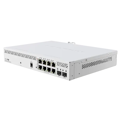 Switch, 8 x Gigabit PoE, 2 x SFP+ 10Gbps, Management - MikroTik CSS610-8P-2S+IN