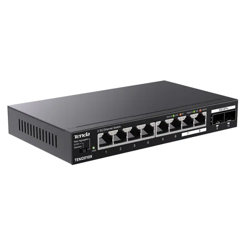Switch 8 x RJ45 2.5G, 2 x SFP+ 10G - TENDA TND-TEM2010X