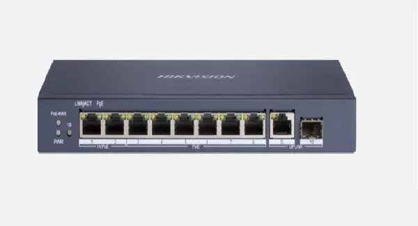 SWITCH 8PORTURI 2XHIPOE 6XPOE UNMANAGED
