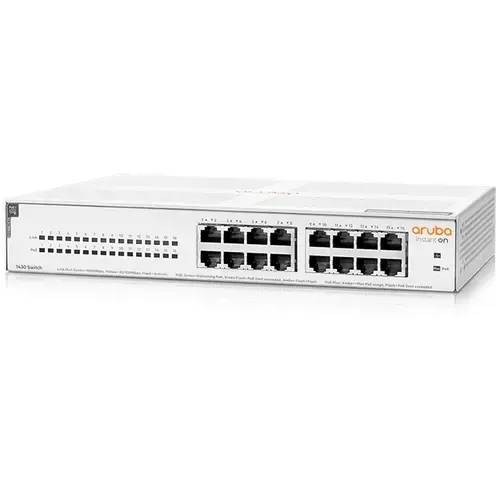 Switch Aruba R8R48A Instant On 1430, 16 porturi Gigabit Class4 PoE 124W