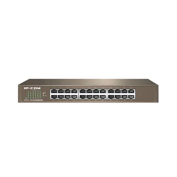 Switch cu 24 porturi Gigabit IP-COM G1024D, 10/100/1000 Mbps, MAC 8K, fara management
