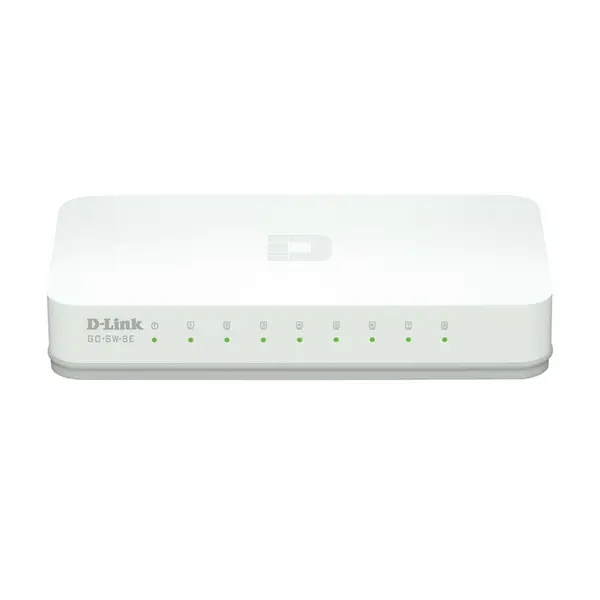 Switch cu 8 porturi D-Link GO-SW-8E, 1 Gbps, 2.000 MAC, fara management