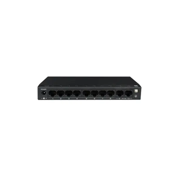Switch cu 8 porturi PoE+ SF10-FHM, 2x uplink, 2 Gbps, 1000 MAC, 120 W, fara management