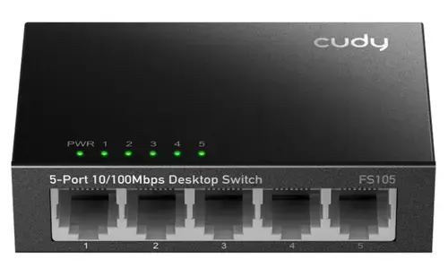Switch CUDY FS105, 5 porturi, Fast Ethernet