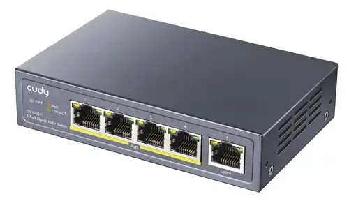 Switch Cudy GS1005P, 5 Porturi, Gigabit, PoE+