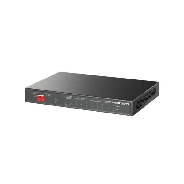 Switch desktop Mercusys 8× 10/100/1000 Mbps PoE+ Ports, 2× 1000 Mbps RJ45 Ports, AUTO Negotiation, AUTO MDI/MDIX