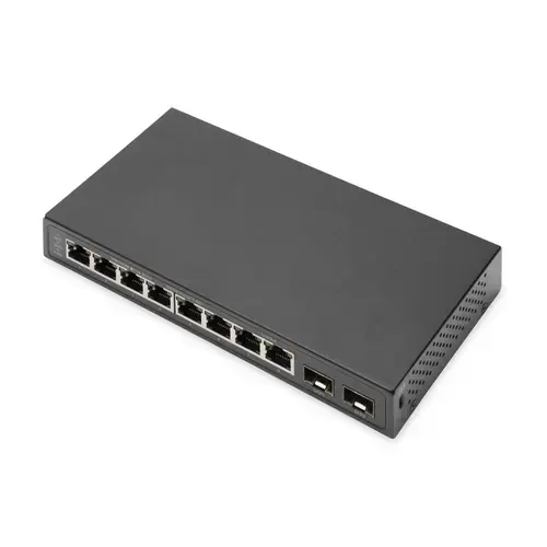 Switch Digitus DN-80067, 8 porturi Gigabit, 2 porturi SFP Gigabit