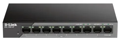 Switch DLink DSS-100E-9P, 9 porturi, PoE