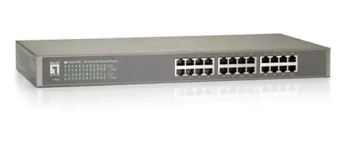 Switch fara management LevelOne FSW-2450, FSW-2450, 24 porturi, Gri