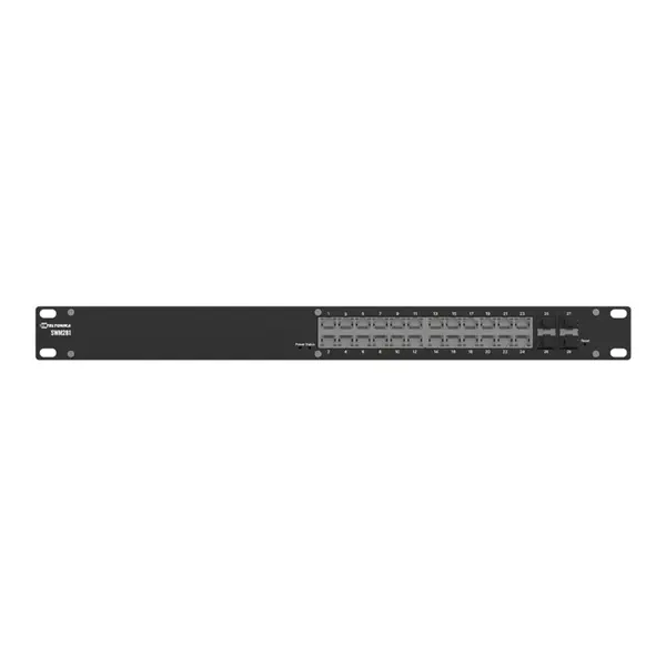 Switch Gigabit cu 24 porturi Teltonika SWM281, 10/100/1000 Mbps, MAC 8K, 4x porturi SFP, rackabil, cu management L2+