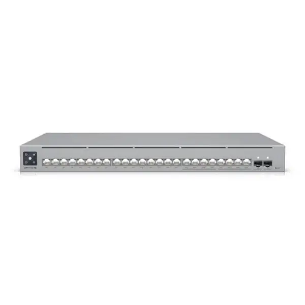 Switch Gigabit cu 24 porturi Ubiquiti UniFi Pro USW-PRO-MAX-24-POE, 88 Gbps, 2 porturi SFP+, 1U, PoE++, rackabil, cu management L3