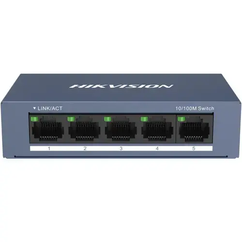 Switch Hikvision DS-3E0105-O, 5 porturi, 10/100 Mbps RJ45