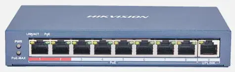 Switch Hikvision DS-3E0109P-E(C), 8 Porturi