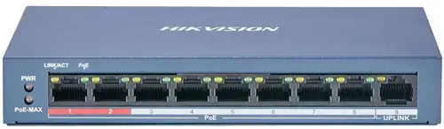 Switch Hikvision DS-3E0109P-E/M(B), 8 Porturi